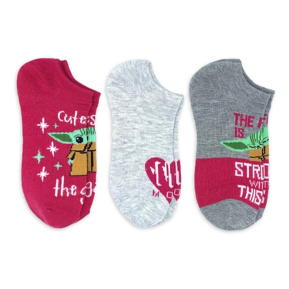 Star Wars The Mandalorian Women's No Show Socks, 3 Pack - NWT  - Size 4-10 - Picture 1 of 3